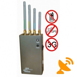 Portable GPS + Mobile Phone Signal Blocker Jammer