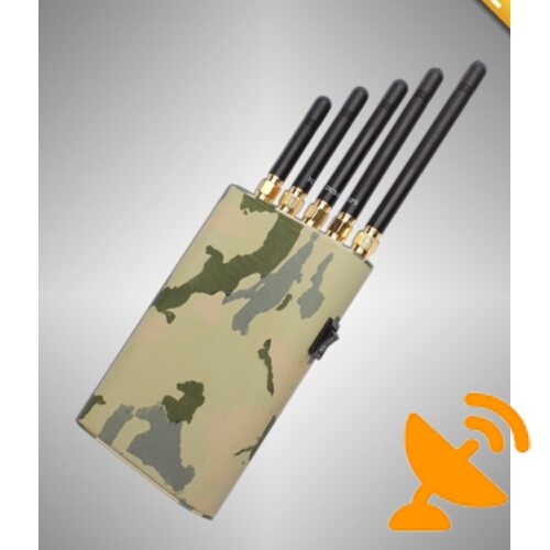 Handheld Mobile Phone Jammer + GPS Jammer + Wifi Jammer - Click Image to Close