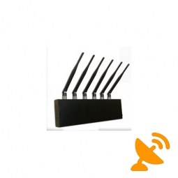 GPS + Wi Fi + Cell Phone Signal Blocker Jammer 6 Antenna