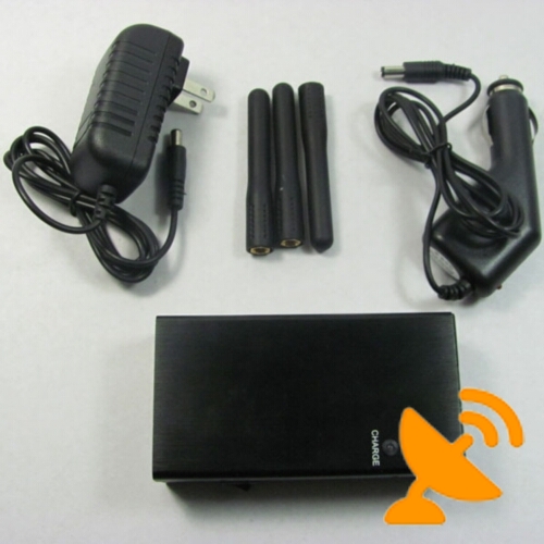 Cell Phone Jammer + Wireless Video Wifi Blocker Portable 5 Band - Click Image to Close