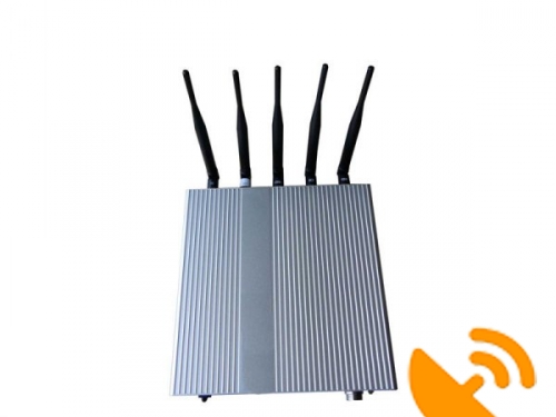 5 Antenna Cell Phone Jammer for 3G GSM CDMA - Click Image to Close