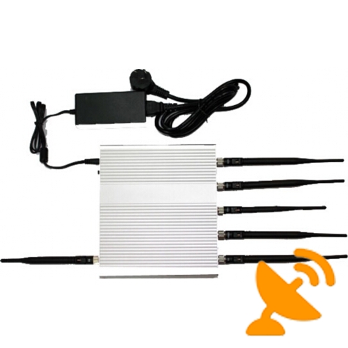 15W 6 Antenna Wifi Jammer + GPS Jammer + Cell Phone Signal Blocker - Click Image to Close