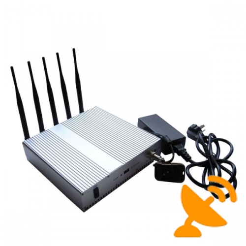 5 Band Cell Phone Signal Blocker Jammer with Remote - Click Image to Close