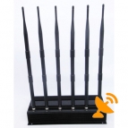 6 Antenna Cell Phone Jammer for VHF UHF 3G GSM CDMA DCS