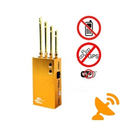 High Power Cell Phone + Wifi + GPS Signal Blocker Jammer 15 Metres