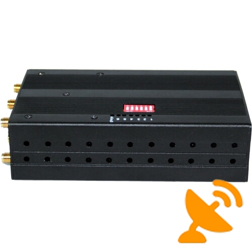 Cell Phone Jammer + GPS WIFI 6 Antennas 6 Watt - Click Image to Close