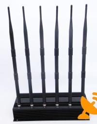 6 Antenna GPS Cell Phone Wifi VHF UHF Jammer - GPS,GSM,3G,Wifi,VHF,UHF