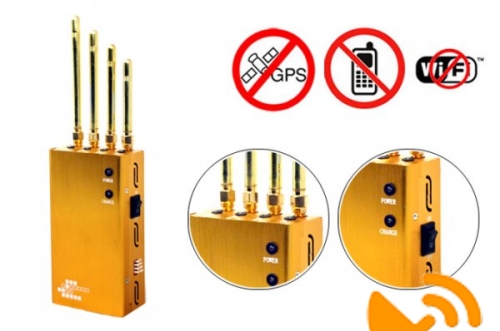 High Power Cell Phone + Wifi + GPS Signal Blocker Jammer 15 Metres - Click Image to Close