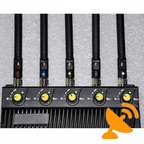 Adjustable GPS + Wifi + Cell Phone Signal Jammer - EU Version - Click Image to Close