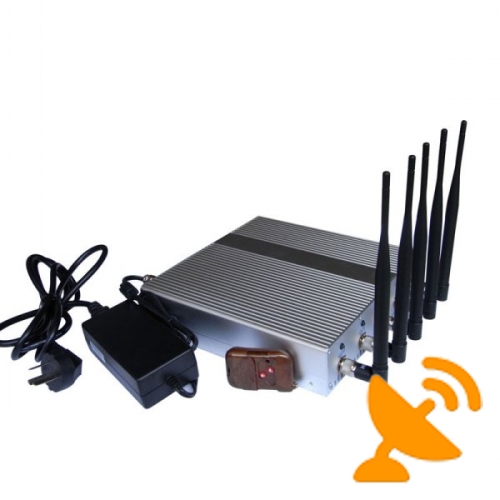 5 Band Cell Phone Signal Blocker Jammer with Remote - Click Image to Close