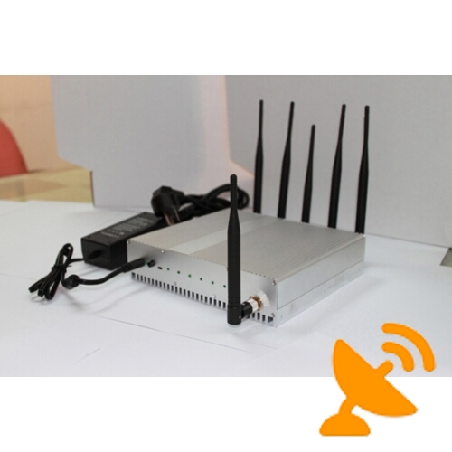 15W 6 Antenna Wifi Jammer + GPS Jammer + Cell Phone Signal Blocker - Click Image to Close