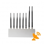 8 Antenna High Power GSM Signal Blocker Cell Phone + Wifi + GPS + VHF + UHF