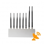 8 Antenna High Power Cell Phone Signal Blocker Cell Phone + Wifi + GPS + VHF + UHF