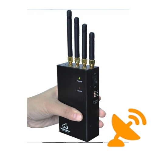 Handheld Wifi Cell Phone Jammer Blocker - Cooling Fan - Click Image to Close