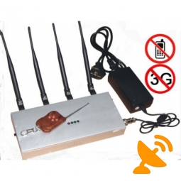 Cell Phone Signal Jammer Blocker 3G CDMA GSM DCS PHS Remote Control