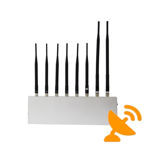 8 Antenna High Power Wifi Jammer Cell Phone + GPS + VHF + UHF Jammer - Click Image to Close
