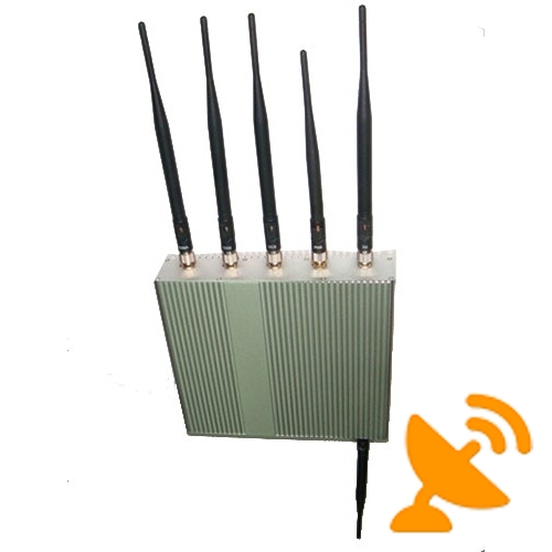 15W 6 Antenna Wifi + GPS + Cell Phone Signal Blocker - Click Image to Close