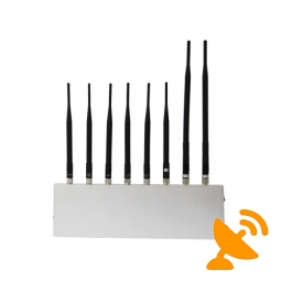 8 Antenna High Power Cell Phone + Wifi + GPS + VHF + UHF Signal Blocker