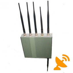 6 Antenna Advanced GPS + Cell Phone Jammer [GPS,GSM,3G,DCS,PHS,Wifi]