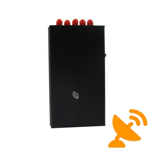 5 Antenna Portable GPS L1 + Cell Phone + Wifi Jammer - Click Image to Close