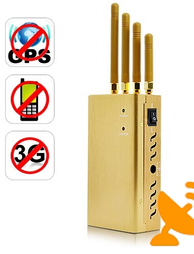 Portable GPSL1,GSM,3G Jammer + Cell Phone Signal Blocker - Click Image to Close