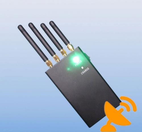 4 Band Portable Wifi + Cell Phone Signal Blockers Scramblers Jammers 20 Metres - Click Image to Close