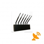 Desktop Cell Phone Blocker + GPS Jammer + Wifi Jammer 6 Antennas