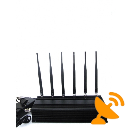 6 Antenna Cell Phone Signal Blocker + Wifi + RF 315MHz/433MHz - Click Image to Close