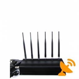 6 Antenna Mobile Jammer + Wifi Jammer + RF 315MHz/433MHz