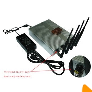 60 Metres High Power Mobile Phone Jammer with Remote with Remote - Click Image to Close
