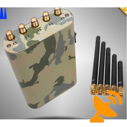 Handheld Mobile Phone Jammer + GPS Jammer + Wifi Jammer - Click Image to Close