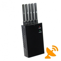 Portable Cell Phone Signal Blocker + GPS L1 L2 L5 Signal Jammer Blocker 5 Antenna