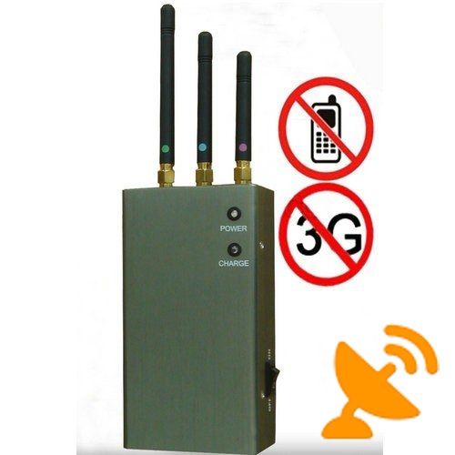5 Band Portable GSM,CDMA,3G,DCS,PHS Mobile Phone Signal Blocker/Jammer - Click Image to Close