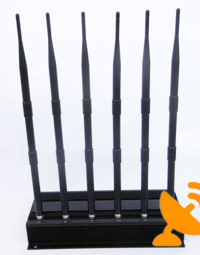 6 Antenna GPS Cell Phone Wifi VHF UHF Jammer - GPS,GSM,3G,Wifi,VHF,UHF - Click Image to Close