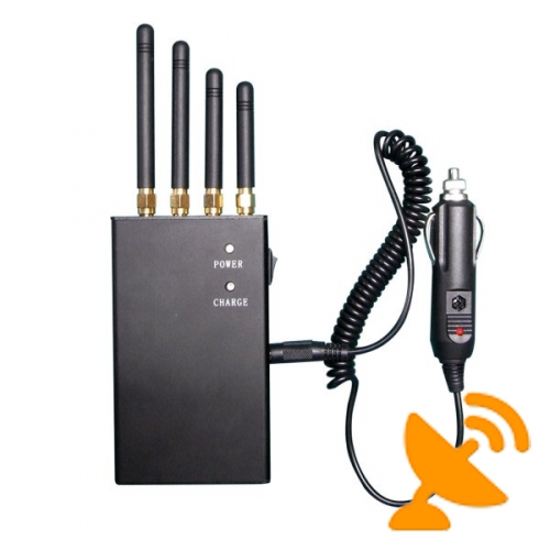 4 Band Portable GPS Cell Phone Signal Jammers Blockers Scramblers - Click Image to Close