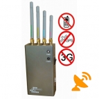 5 Band Portable Cell Phone + GPS Signal Jammer 10 Metres