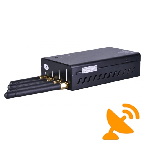 Portable Mobile Phone + Wifi Jammer with Cooling Fan - Click Image to Close