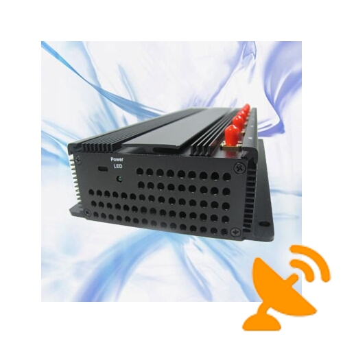 High Power Desktop GPS + UHF + 3G Jammer Lojack Signal - Click Image to Close