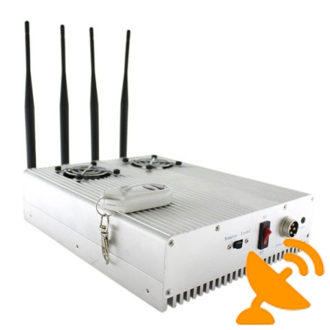 3G,CDMA,GSM DCS,PCS Cell Phone Jammer with Cooling Fans - 25 Metres - Click Image to Close