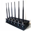 High Power 15 W 6 Antenna Cell Phone Signal Blocker + Wifi + UHF Jammer