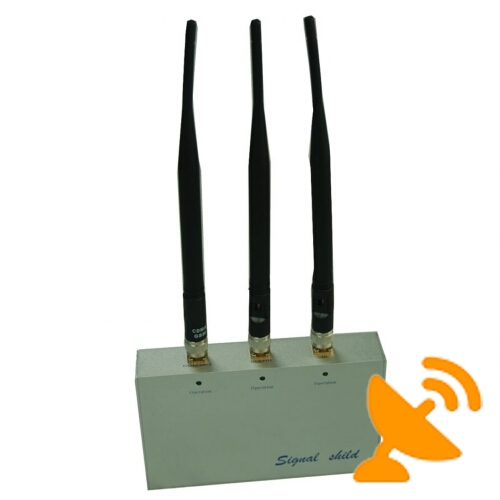 GSM CDMA 3G DCS PHS Cell Phone Signal Blocker with Remote Control - Click Image to Close