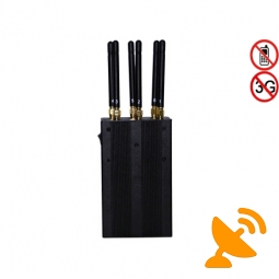 Cell Phone Jammer + GPS WIFI 6 Antennas 6 Watt