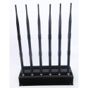 6 Antenna Cell Phone Jammer for VHF UHF 3G GSM CDMA DCS