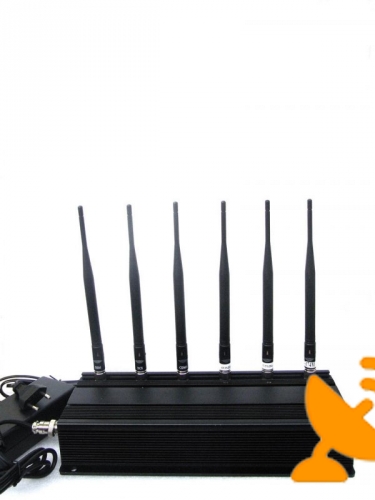 6 Antenna Wifi + RF(315MHz/433MHz) + Cell Phone Signal Jammer 40 Metres - Click Image to Close
