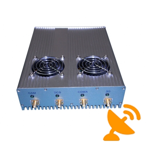 25W High Power 4 Antenna Mobile Phone Jammer Jamming - 60M - Click Image to Close