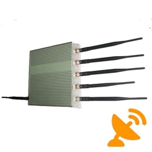 15W 6 Antenna Wifi + GPS + Cell Phone Signal Blocker - Click Image to Close