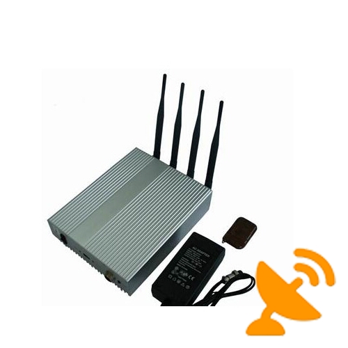 Desktop Cell Phone Signal Blocker Jammer with Remote - Click Image to Close