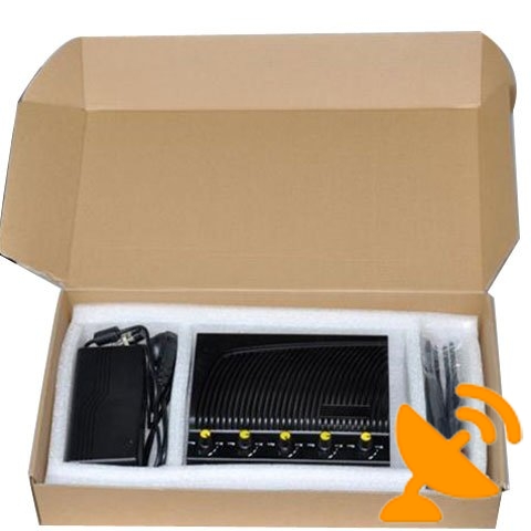 GPS + Wifi + Cell Phone Signal Blocker Jammer 40 Metres - US Version - Click Image to Close