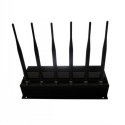 6 Antenna High Power Cell Phone + Wifi Signal Blocker Jammer 50 Metres