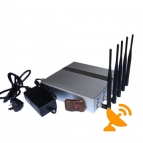 5 Band Remote Control GPS Cellphone Signal Jammer for GPS,GSM,CDMA,3G,DCS,PCS